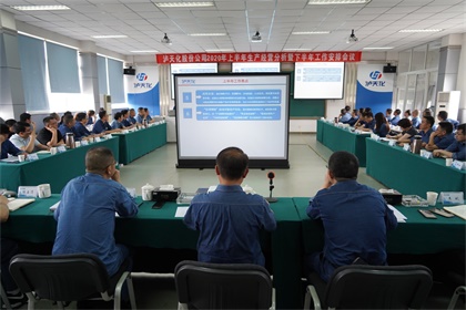 瀘天化股份公司召開2020年上半年生產(chǎn)經(jīng)營分析會