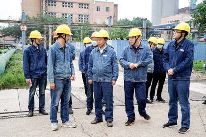 瀘天化股份公司黨委書記、董事長廖廷君率隊(duì)檢查二十大前安全生產(chǎn)工作
